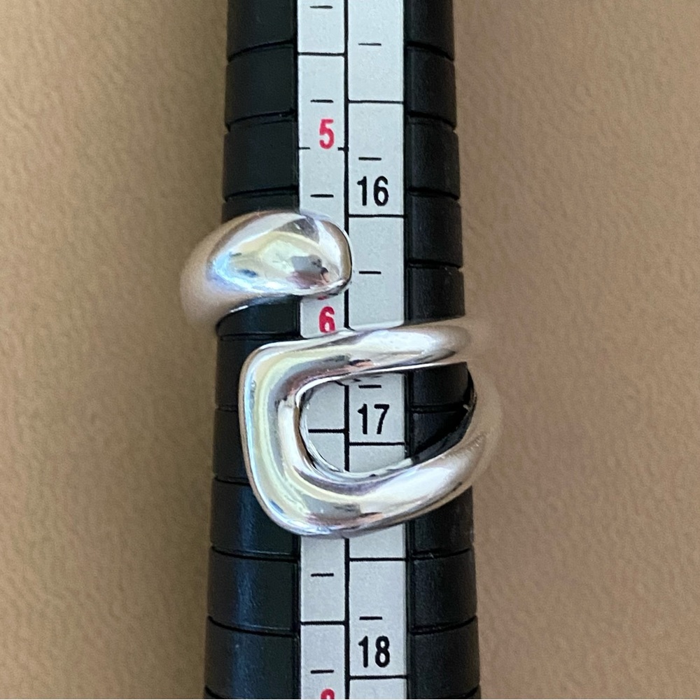 Host Pick Sterling Silver Adjustable Loop Ring - image 7